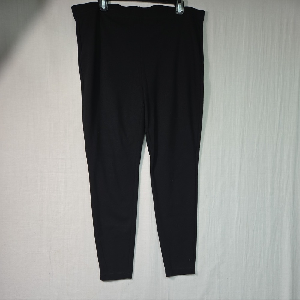 Chico's Fabulously Slimming Pull-on Women's 3 (XL) Ankle Pants Black Stretch